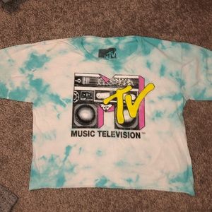 Short sleeve MTV crop top